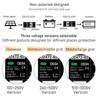 Disjoncteur MCB 2P DC100V 150V 200V 250V 500V 1000V, tension DC 16A 20A 25A 32A 40A 50A 63A, protecteur de batterie pour panneau solaire 4