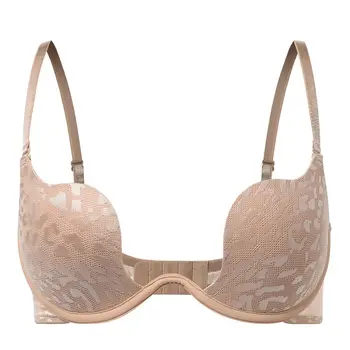 Reggiseno con ferretto solido push up Lingerie comfort reggiseno imbottito sollevare bralette in pizzo con coppa spessa