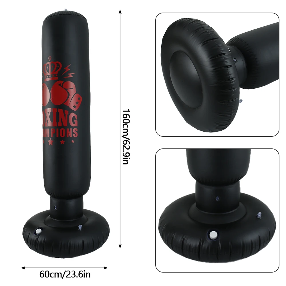 Boxing Punching Bag Inflatable PVC Fitness Sports Boxing Column Tower Workout Sporting Goods Gym Training Tumbler Bop Adult
