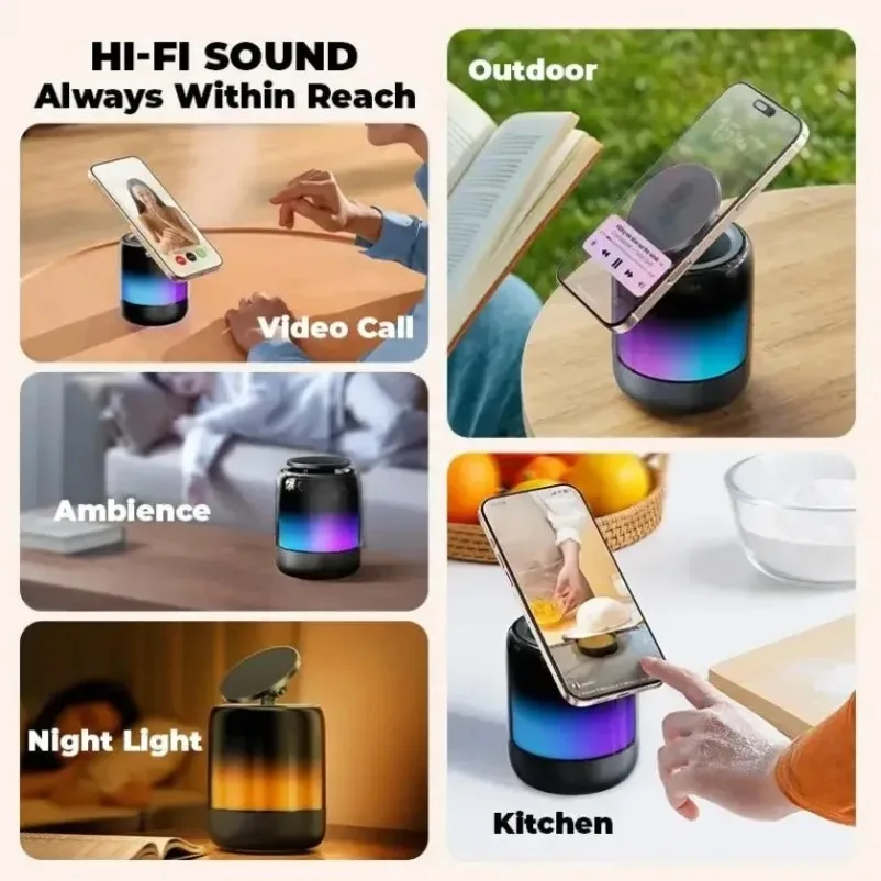 Magnetic Mobile Phone Stand With RGB Light