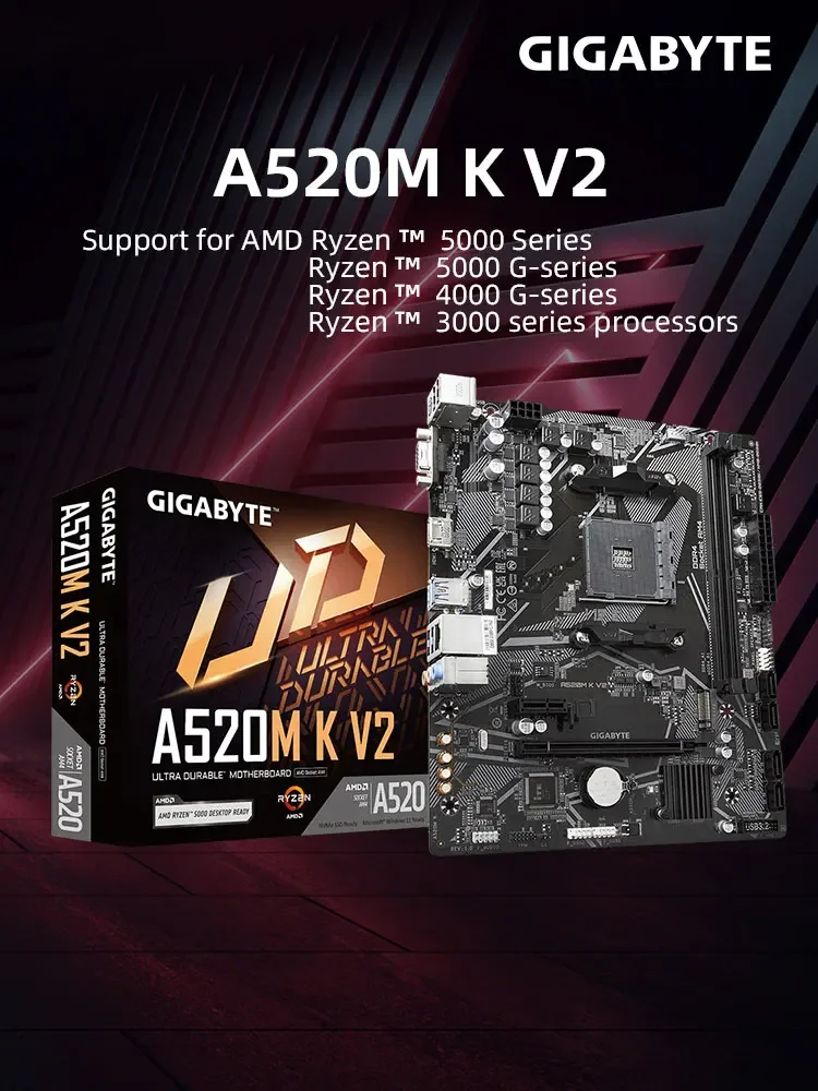 cpu・マザーボード・メモリセット　Ryzen5 5600G　a520　16gb AMD Ryzen 5 5600G + GIGABYTE A520M K V2 マザーボード CPU
