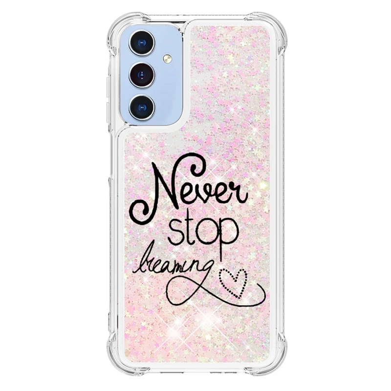 Glitter Dynamic Liquid Phone Case - Universal Compatibility for Samsung Galaxy Series