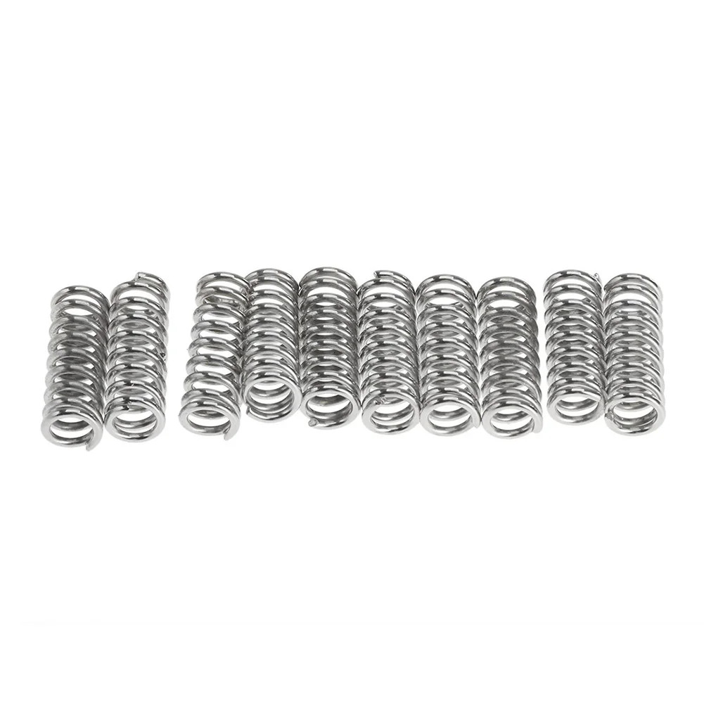 10 Pcs/Set 7.5mm Springs Carbon Steel Stamping Heated Bed Compression Printer Die Spring For 3D Extruder DIY Accessories 10pcs lot 3d printer springs 25mm od 8mm id 4mm light load compression mould die spring yellow for creality cr 10 10s ender 3