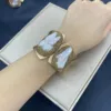 Vintage Natural Baroque Pearl Bracelet Fashion Light Luxury Open Bracelet Accessories For Women 5