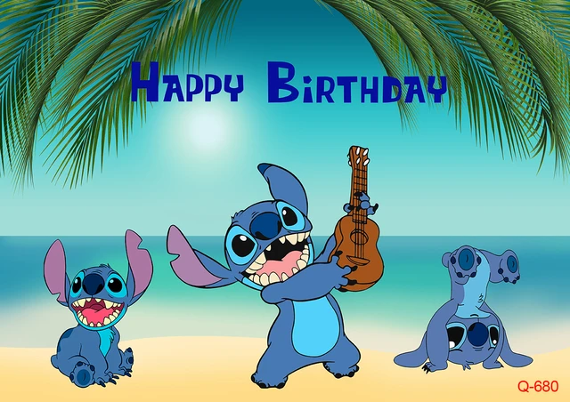 Lilo Stitch Birthday Backdrop  Cute Lilo Stitch Backgrounds