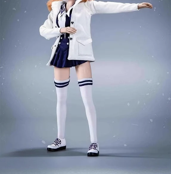 VSTOYS 21XG69 1/6 Skala Weiß/Silber Haar Winter Mädchen Kopf Sculpt Kleidung Modell für 12in Action Figuren Ph Tbl blass Körper – Detail 9
