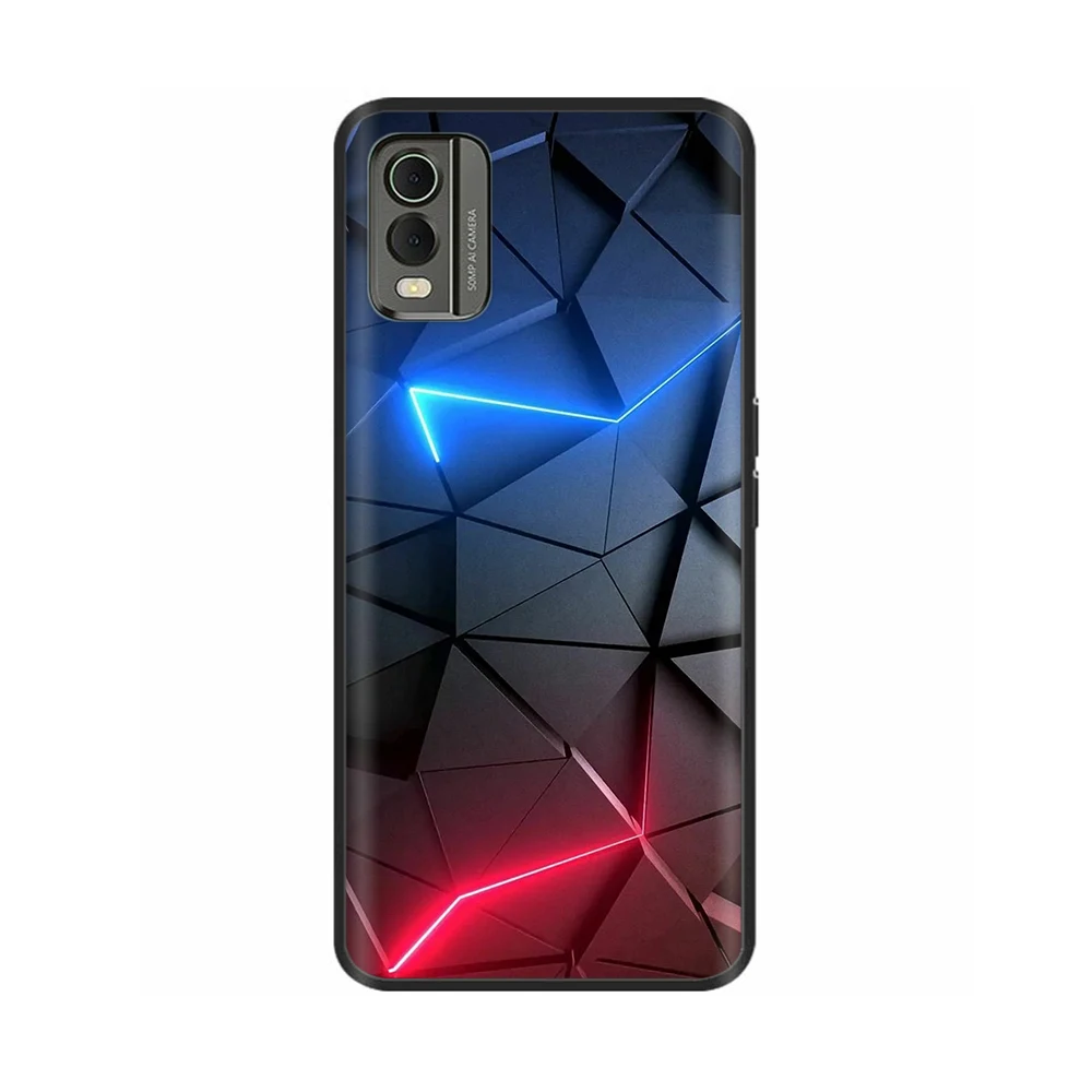 Stylish Black Silicone Shockproof Phone Case - Soft Painted Bumper Cover