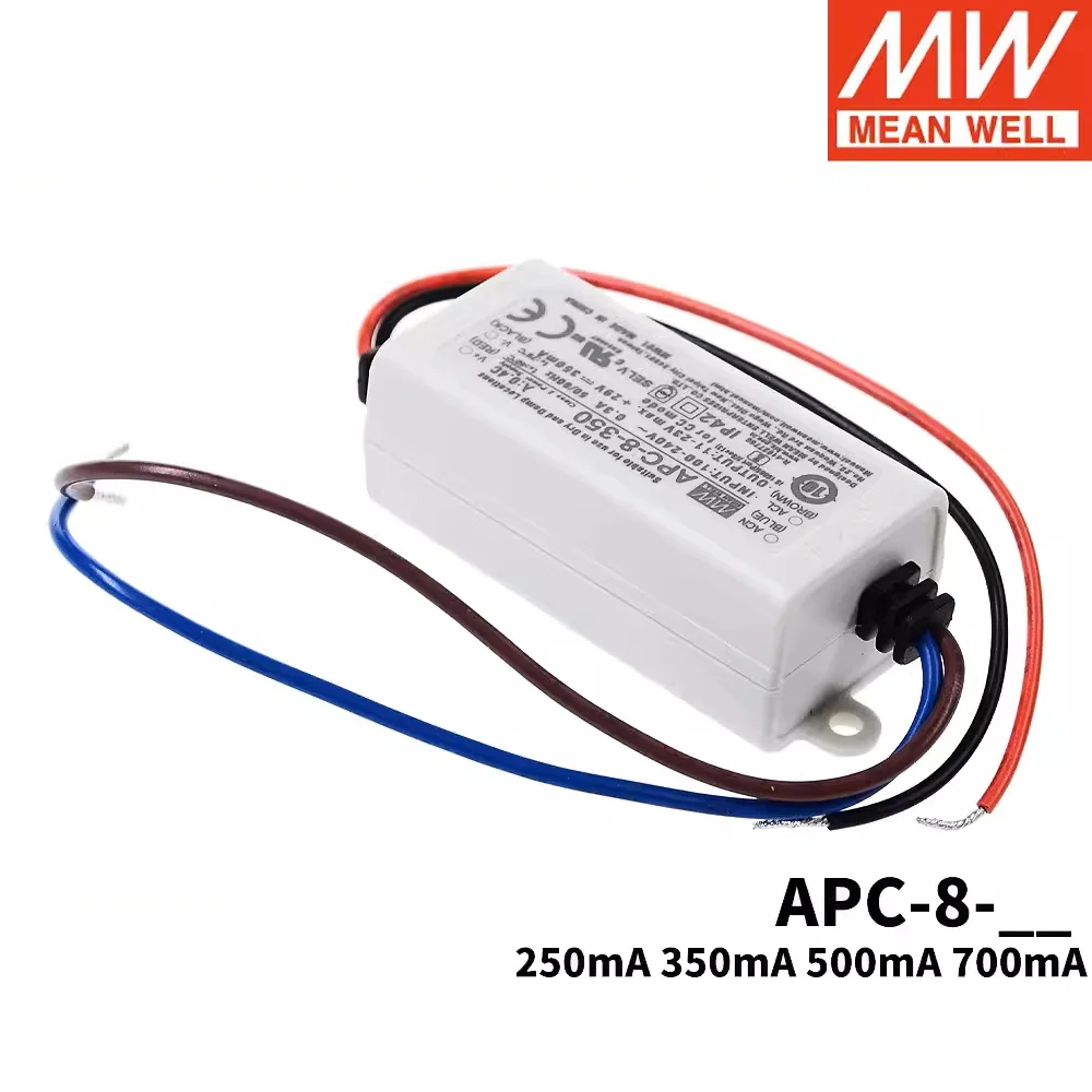 MEAN WELL APC-8 시리즈 APC-8-250 APC-8-350 APC-8-500 APC-8-700, 정전류 출력 전원 공급 장치, LED 드라이버