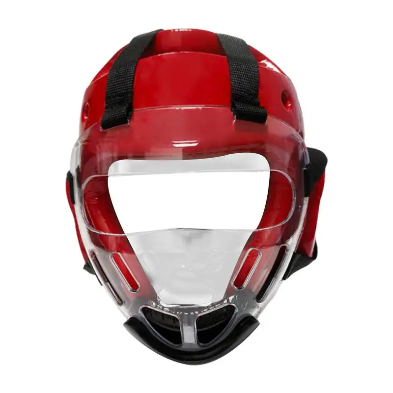 Clear Taekwondo Mask Adults Kids Face Protection Tacticals Fast Helmet Head Cover Karate Men Women Face Guard Martial Arts