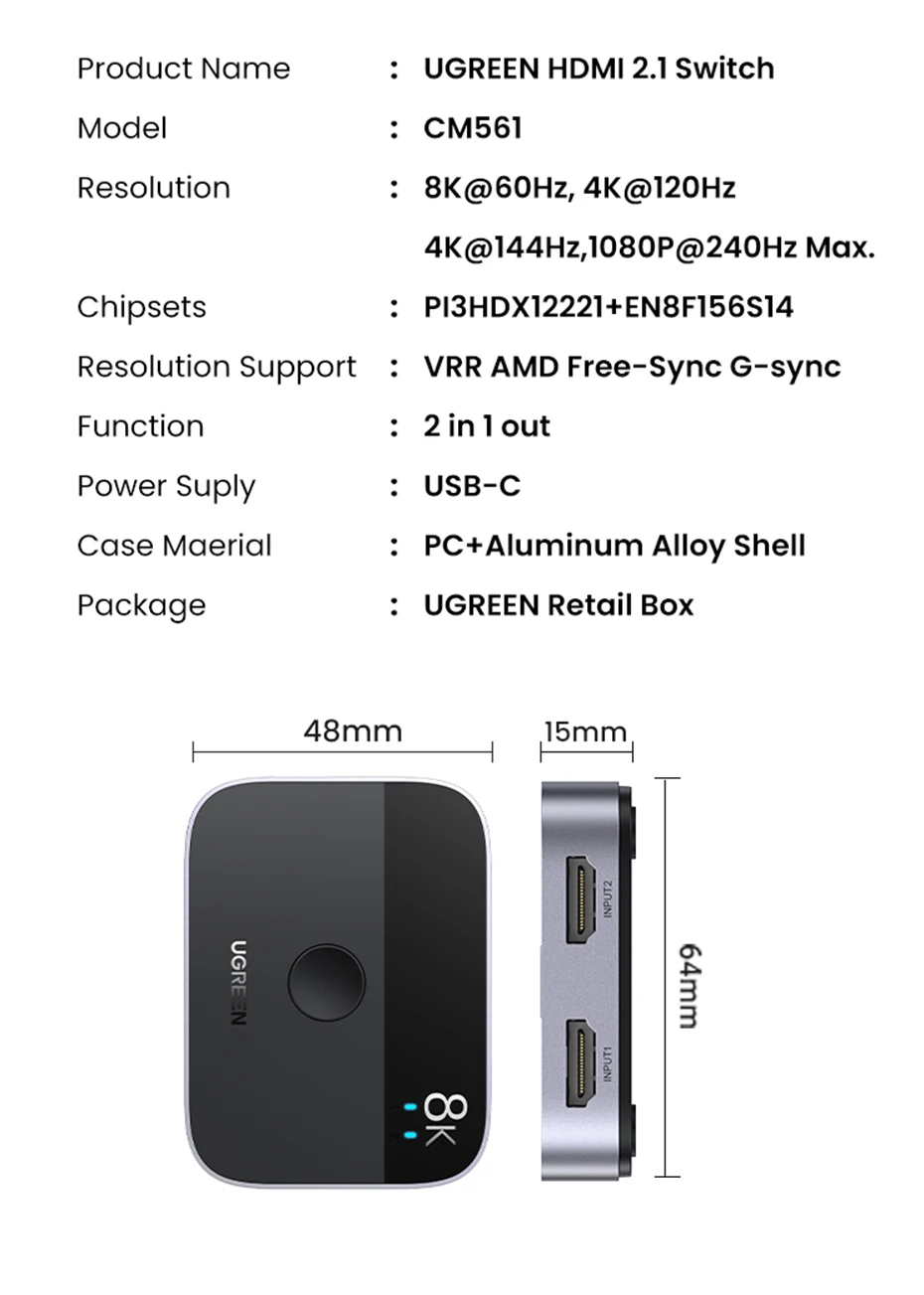 HDMI Switch 4k