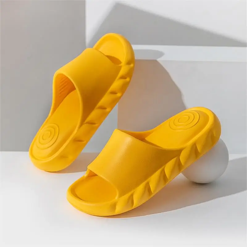 New  Summer Men Women  Slippers Bath Thick Platform Non-Slip Home Soft  Flip Flops Beach Sandals Ladies Slides Indoor Outdoor