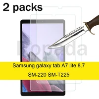 2PCS Glass For Samsung galaxy tab A7 lite 8.7 SM-T220 SM-T225 Scratch Proof Tempered Glass Screen Protector 1