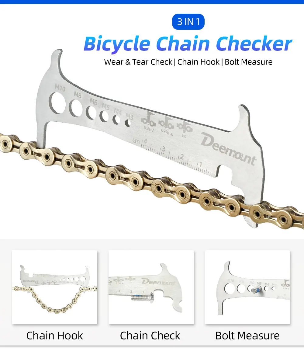 MTB Rennrad Kette Reparatur Kit 6-12S Kette Checker Zange Breaker W/Link Haken Ersatz Pin fahrrad Ersatz Werkzeug Zubehör – Detail 13
