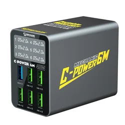 MECHANIC C - POWER Multi - Port USB Fast Charging Station with Intelligent Digital Display - EU Version (220V) (C - POWER 6M)
