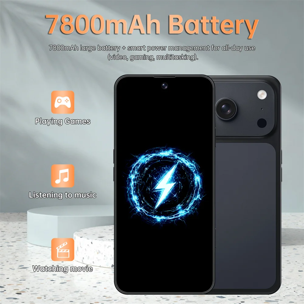 Pellicola Protettiva Antigraffio in Vetro Temperato per Smartphone i17 Pro Max, Senza Polvere, in Liquidazione - immagine 5