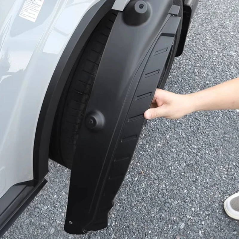 For Hyundai Santa Fe MX5 Rear wheel lining Mudguard Fender No punching required Stain resistant and scratch resistant, car mud flaps,car wheel fenders