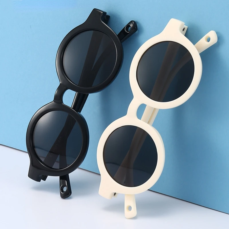 

2023 New Silicone Sunglasses Baby Polarized Round Sunglasses Flexible Rubber with Toddlers Newborn Babies Ages 0-36 Months