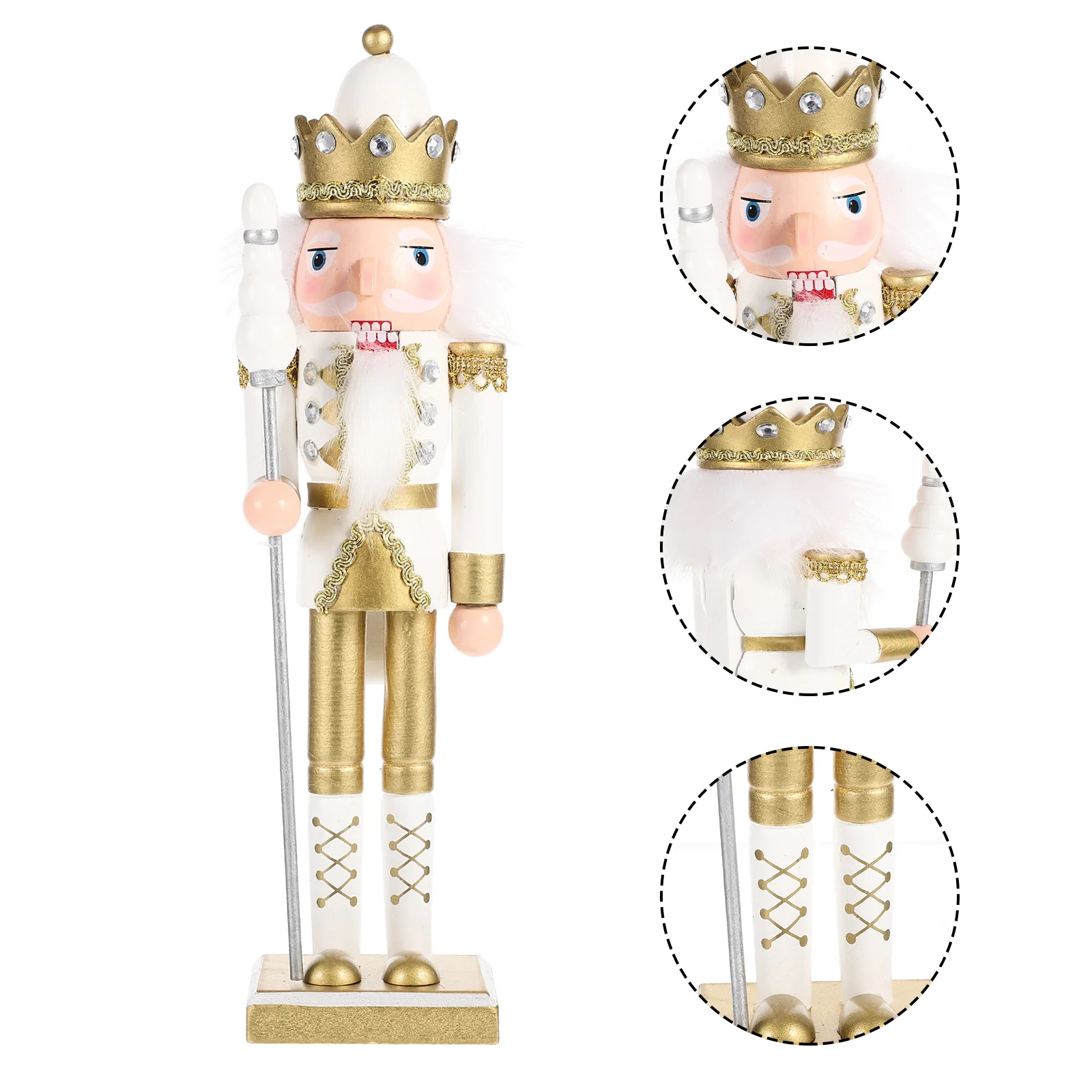 

30cm Christmas Nutcracker Wood Biscuits Festival Lovely Soldier Nutcrackers Craft Dining Table Xmas Party Favor Desktop Giant