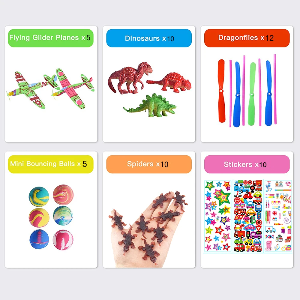 200 Pcs/lot Party Favors For Kids Toys,Kids Birthday Party Carnival Prizes Bulk Toys Gift Bag For Boys and Girls Pinata Fillers