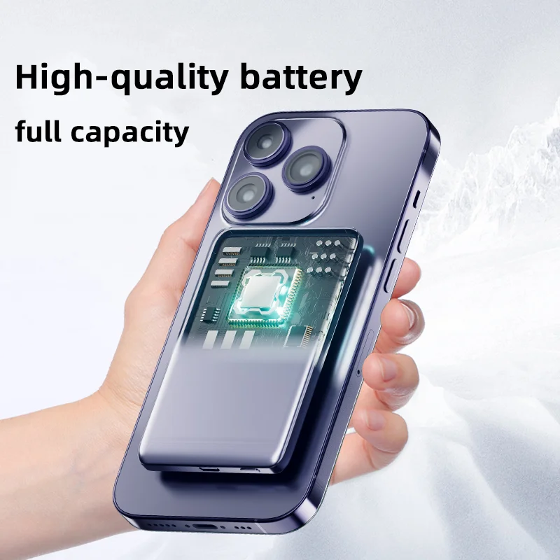 Magnetic Wireless Power Bank 10000mAh Portable Fast Charger External Spare Battery Metal Case Slim Powerbank For iPhone Samsung power bank