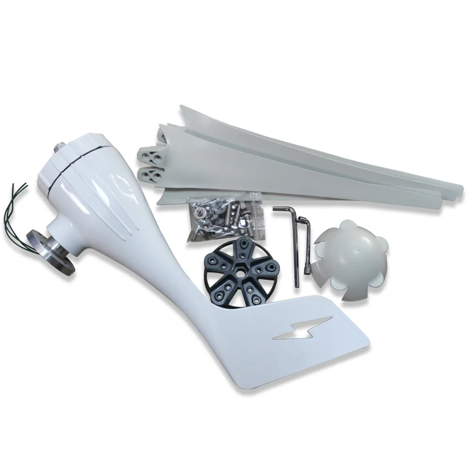 Generador Eólico 3000W 24V/48V/220V - Turbina De Viento Vertical 3 Palas, Kit Con Controlador, Para Energía Solar Eólica