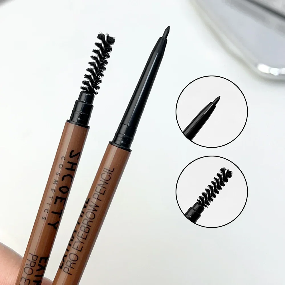 1.5mm Ultra Fine Double-Ended Eyebrow Pencil Waterproof Sweat-proof Long Lasting Eyebrow Pen Professional Eye Makeup for Women 4