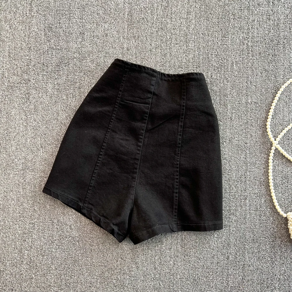 old navy shorts Fashion Denim Shorts Women 2022 Summer High Waist Blue Black Single Breasted Slim Korean Jeans Casual Hot Shorts Sexy Shorts athletic shorts