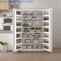 ตู้เก็บของในครัว ตู้เก็บของติดประตูตู้เย็น ตู้เก็บขนม ตู้ไซด์บอร์ดขนาดใหญ่ ตู้เหล็กติดผนัง ตู้สูง 1