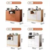 Nordic Wooden Kitchen Cabinets Home Living Room Wall Storage Cabinet Restaurant Storage Sideboard Shelf Kitchen Furniture N 4