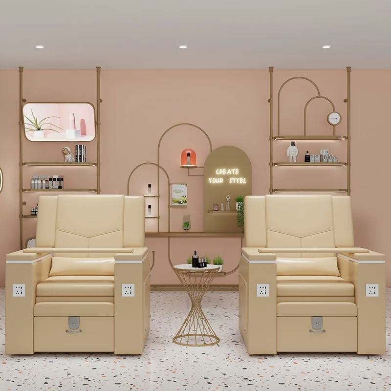 

Nail art sofa, electric foot bath, massage chair, hand and foot care, foot washing chair, sofa beauty foot chair
