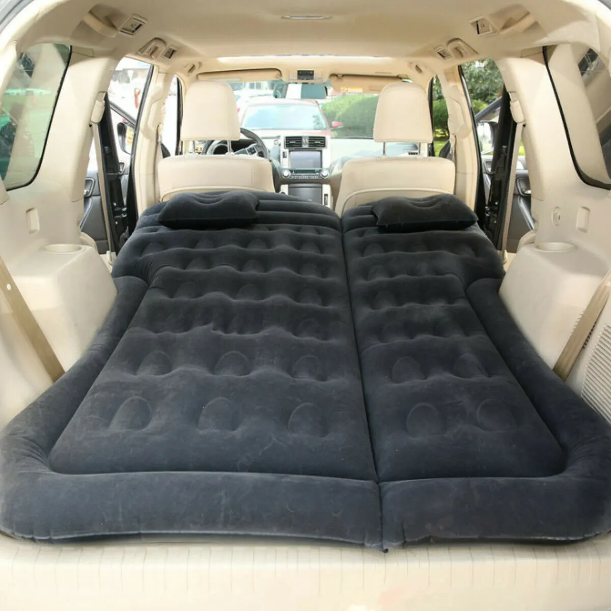 viaggi e auto letto per auto cuscino flitaing Homeriy Materassino per auto con cuscino in PVC accessorio per campeggio floccato 