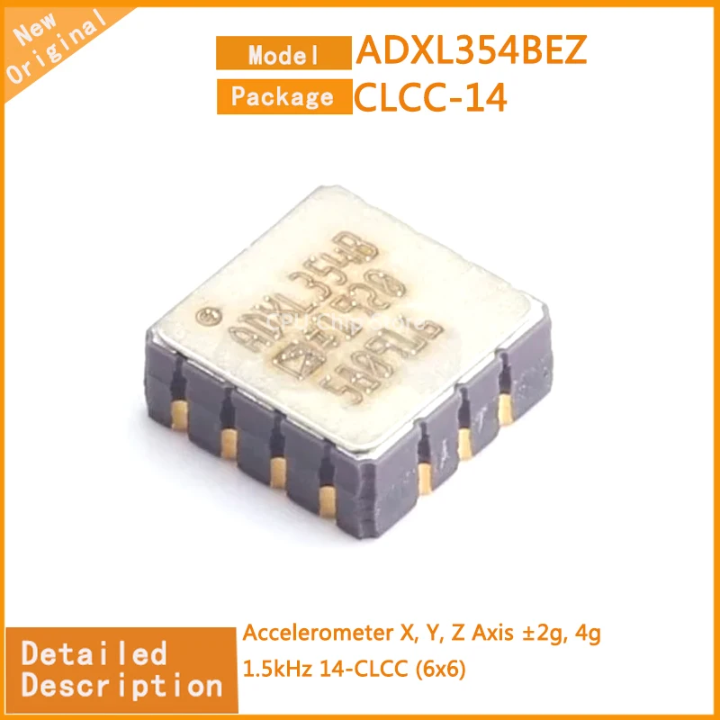 

1 ~ 5 шт. новый оригинальный adxl354без ADXL354 акселерометр X, Y, Z ось ± 2g, 4g 1,5 кГц 14-CLCC (6x6)