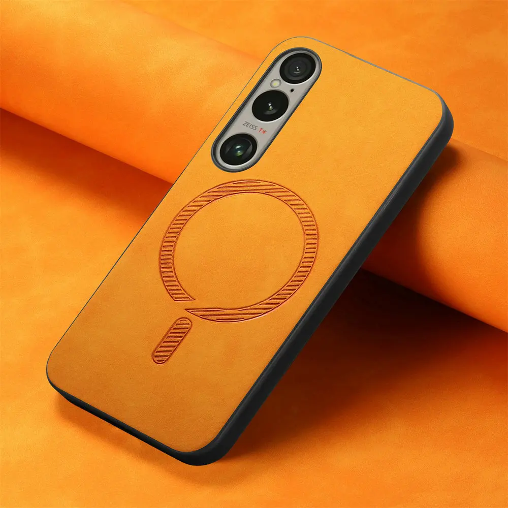 Leather MagSafe Case with Wireless Charging