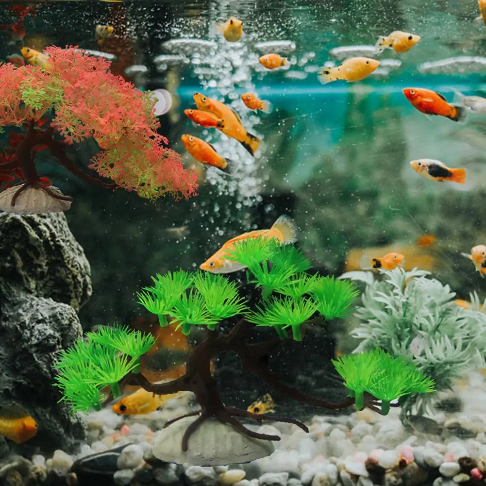 Simulation tree useful harmless artificial aquatic plant artificial aquarium plant fish tank decoration tank supply