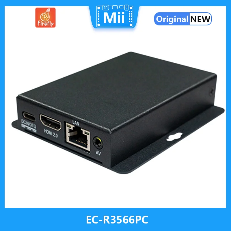 

EC-R3566PC Quad-Core 64-Bit RockChip RK3566 Embedded Computer WiFi BT5.0 HDMI2.0 Industrial Computer Mini PC Free SDK OpenSource