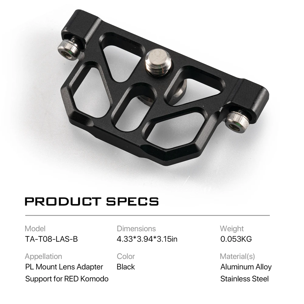 Tilta Ta-T08-Las Pl Supporto Adattatore Lente Per Komodo Tilta Rosso