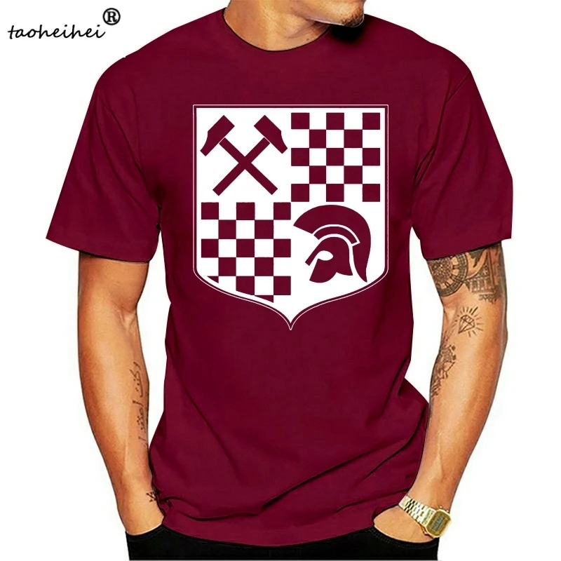 Футболка Blason SKA Damiers Casque Trojan Marteaux футболка для работы класса Skinhead Reggae Gift Print T-shirtHip