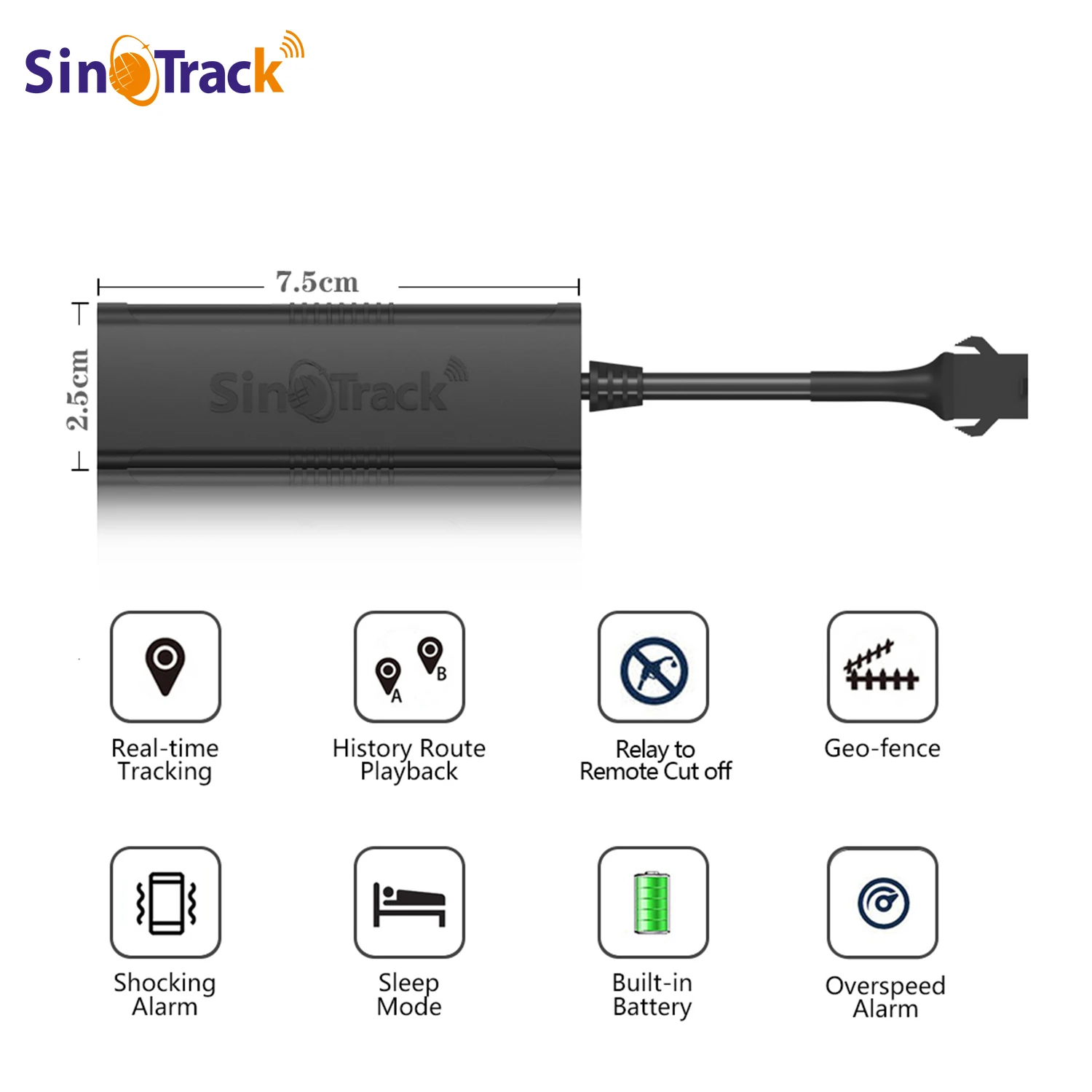 Mini GPS Tracker ST-901M Built Battery Vehicle Tracking Device Car Motorcycle GSM Locator Remote Control Real Time Free APP