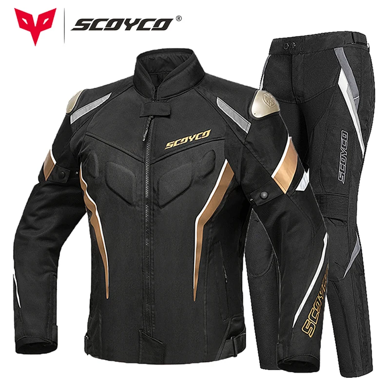 

SCOYCO Man Motorcycle Jacket Summer Moto Jacket Riding Jacket Reflective Motocross Chaqueta Protective Gear Clothing