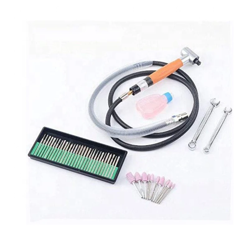 

Micro Air Pencil Die Grinder Tool Pneumatic 70000 RPM 3mm Angle for Mould Metal Grinding