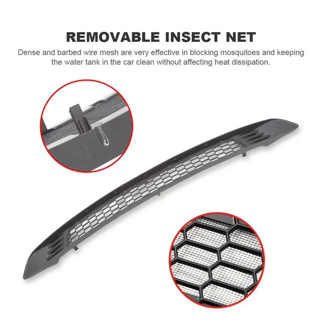 2023 Model 3tesla Model 3/y 2020-2023 Honeycomb Racing Grill - Anti-insect  Mesh Cover