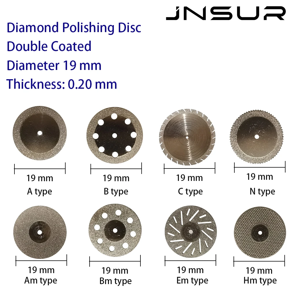 DiamondCuttingWheel19mmDiameter020mmThicknessDentalDiamondDiscDiagonalSerratedDisc