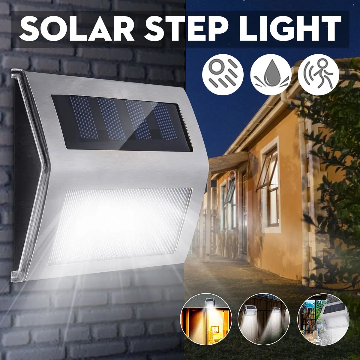 

Waterproof Solar Led Light Outdoor Garden Lights Outdoor Solar Light Decoration Fence Balcony Solar Lamp For Patio Stair Garden