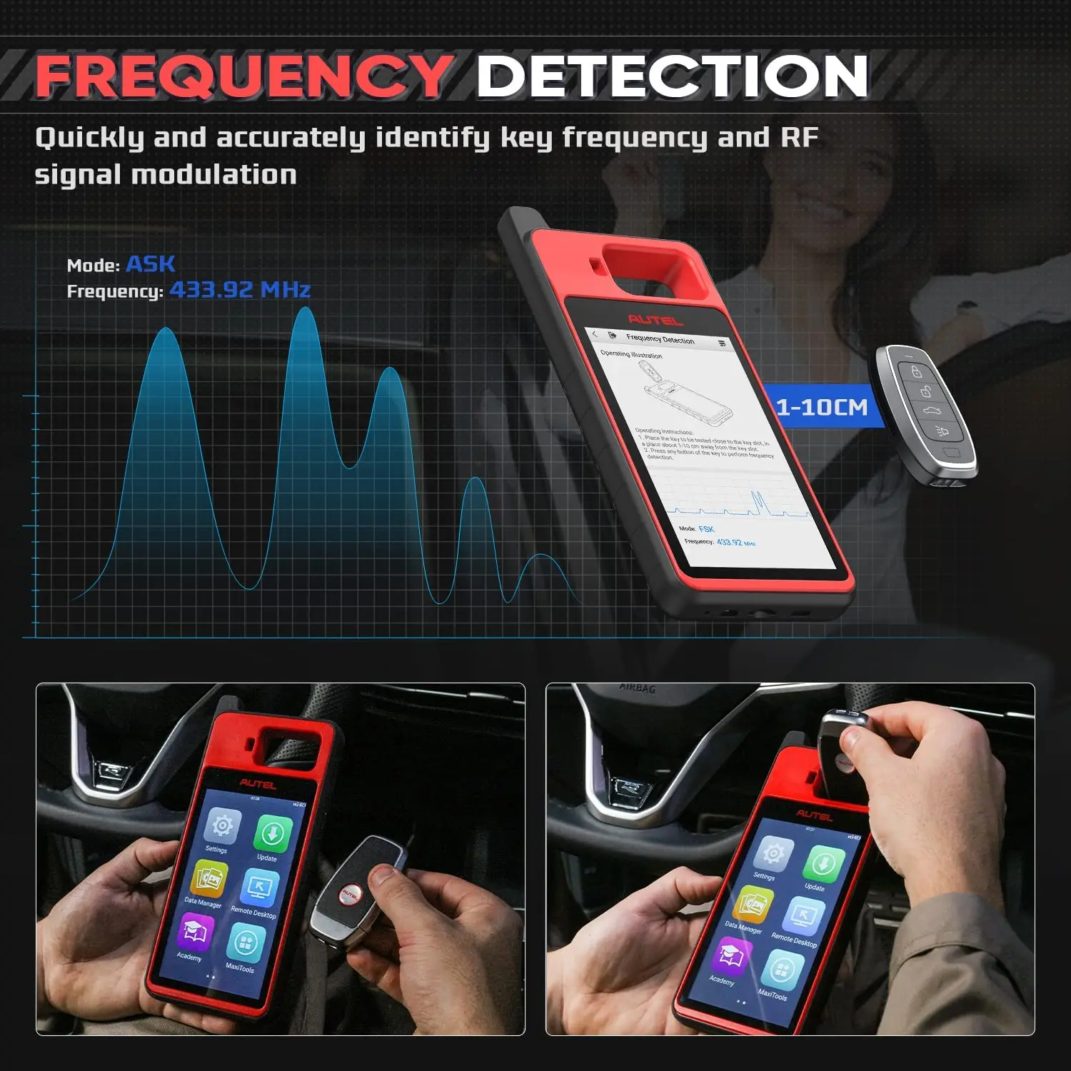 Immobilizer do programowania brelok Autel MaxiIM KM100 2 sztuki auta IKEY do lat 60. Generacji OBD IMMO klucz do nauki w samochodzie 99%