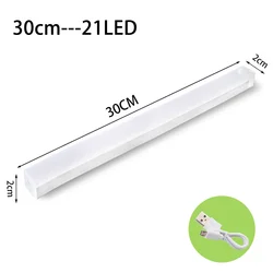 Wireless Rechargeable LED Motion Sensor Night Light for Cabinets, Wardrobes, and Staircases (30CM)