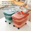13/33LB Collapsible Cat Dog Food Storage Container Dry Cat Food Box With Lids Airtight Sealing Kitchen Grain Rice Storage Boxes 5