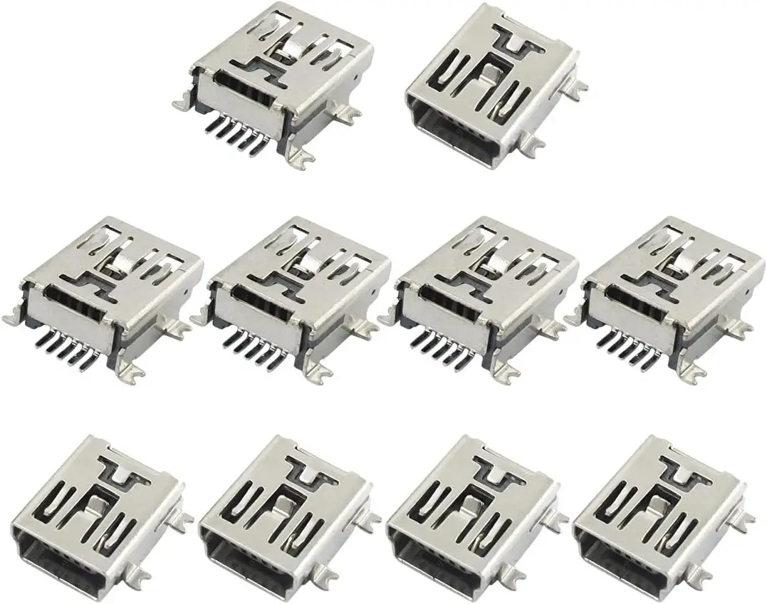 

10 x Mini USB 5 Pin Socket Female Solder Adaptor Connector