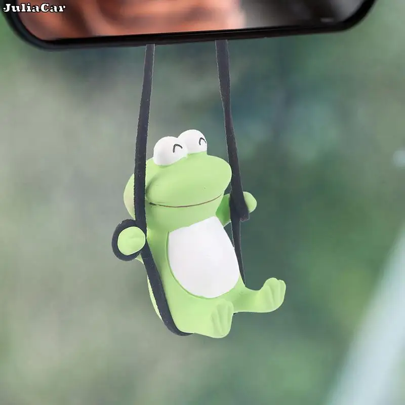 

Anime Car Interior Decoration Pendant Gypsum Swing Frog Pendant For Auto Rearview Mirror Decoration Car Accessories Interior