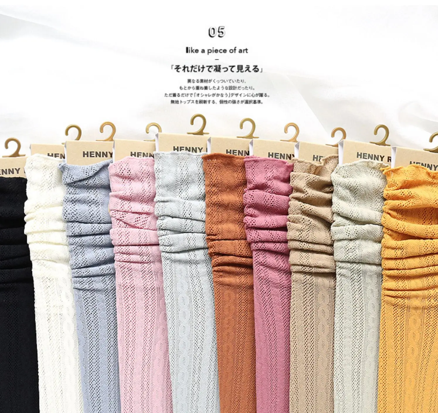 Description Picture 3 of itemJapanese Kawaii Girls Cute Socks Spring Summer Mesh Hollow Out Women Socks Solid Color Female Harajuku Retro Vintage Long Socks