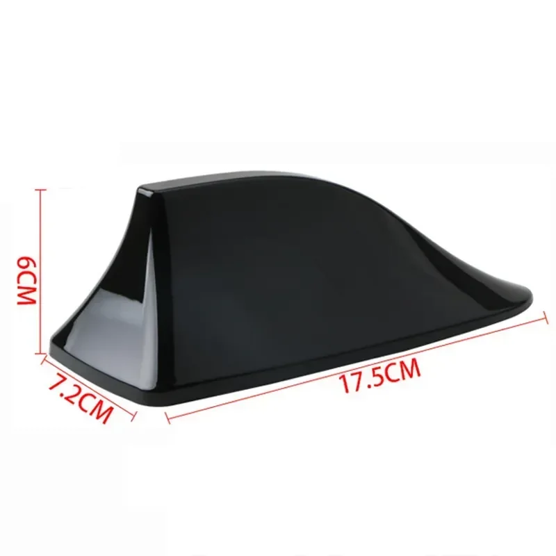Car Shark Fin Antenna Cute Fin Shape Auto Roof Aerial Base Self Adhesive Radio Signal Universal Vehicle Accessories for Most Car